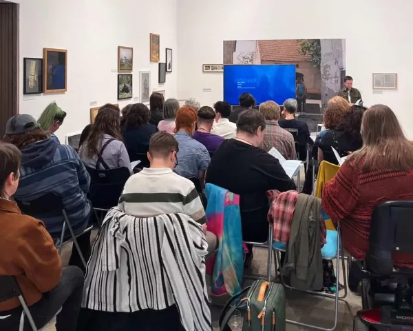 Jay leading one of the Neuroqueer workshops